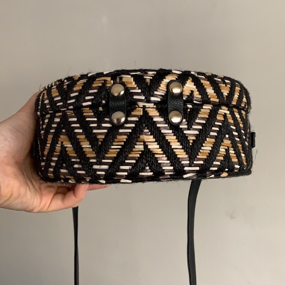 Lionel “Javanna” Rattan Circle Crossbody Bag - Picture 12 of 14